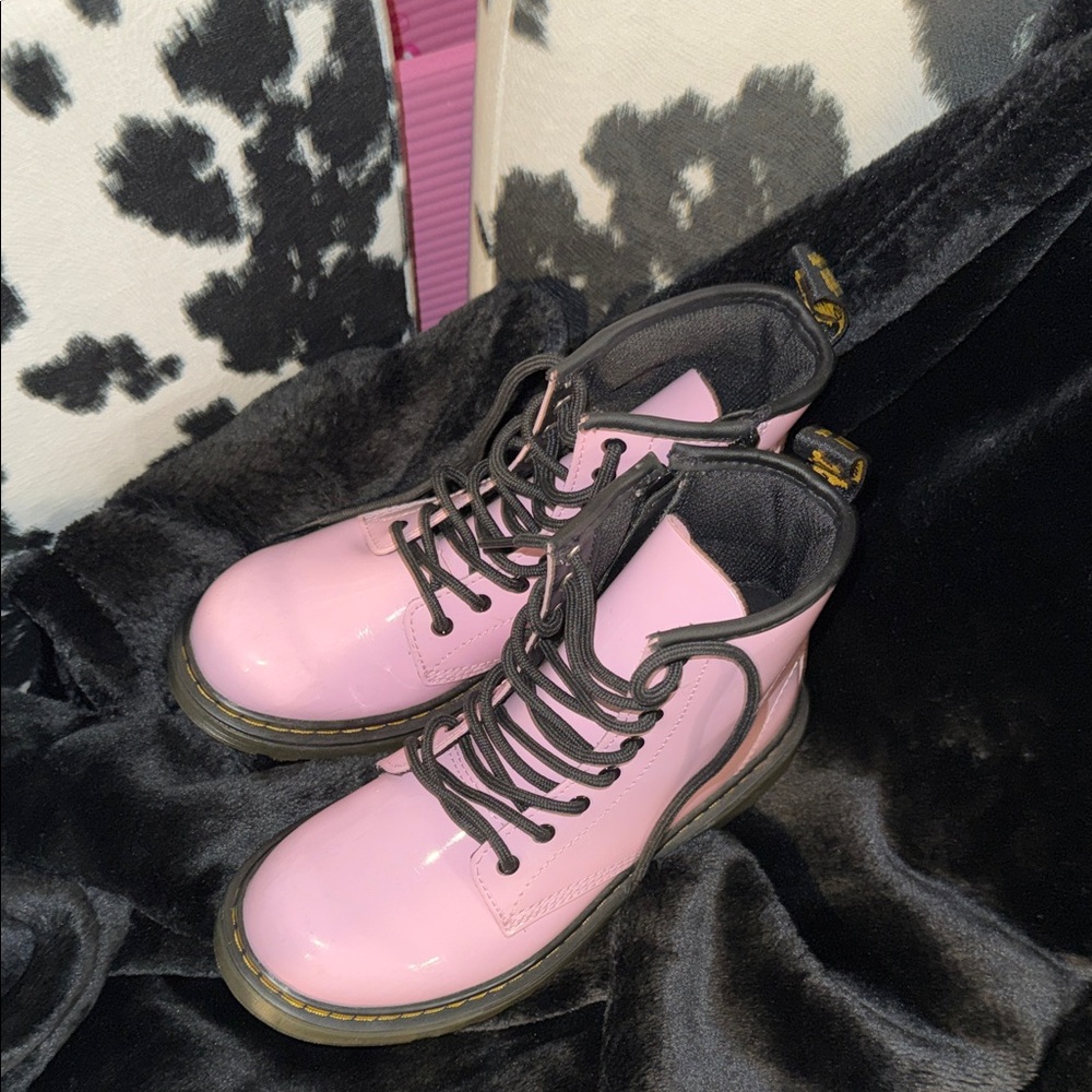 Dr. Martens Pink Combat Boots